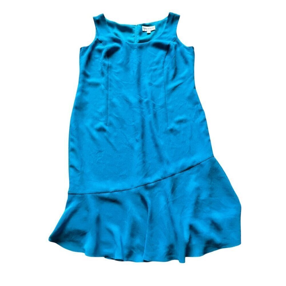 Danny & Nicole Women's Casual Ocean Blue Sleeveless Dress
